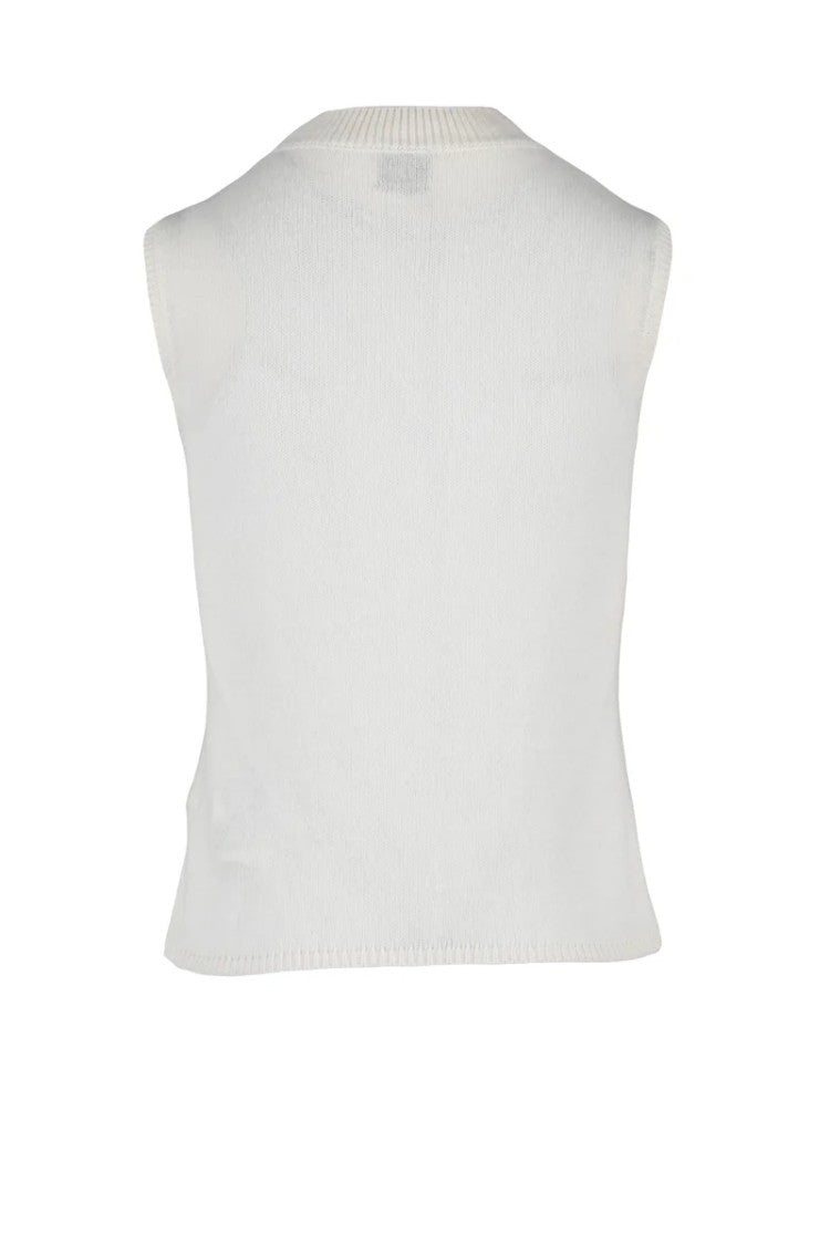 Eleventy Cashmere Vest - White