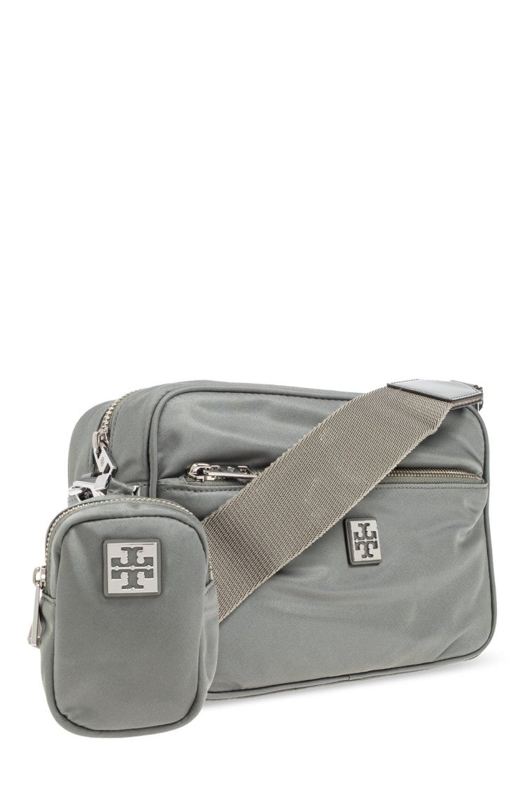 Tory Burch Nylon Gray Shoulder Bag