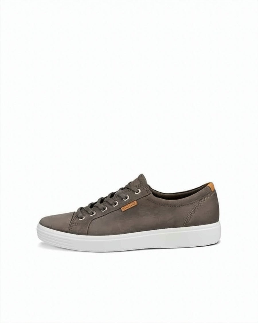 Ecco Sleek Low-Top Brown Calf Leather Sneakers