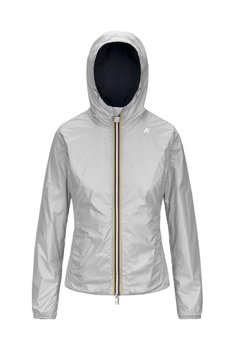 K-Way Grey Technical Nylon Zip-Up Jacket