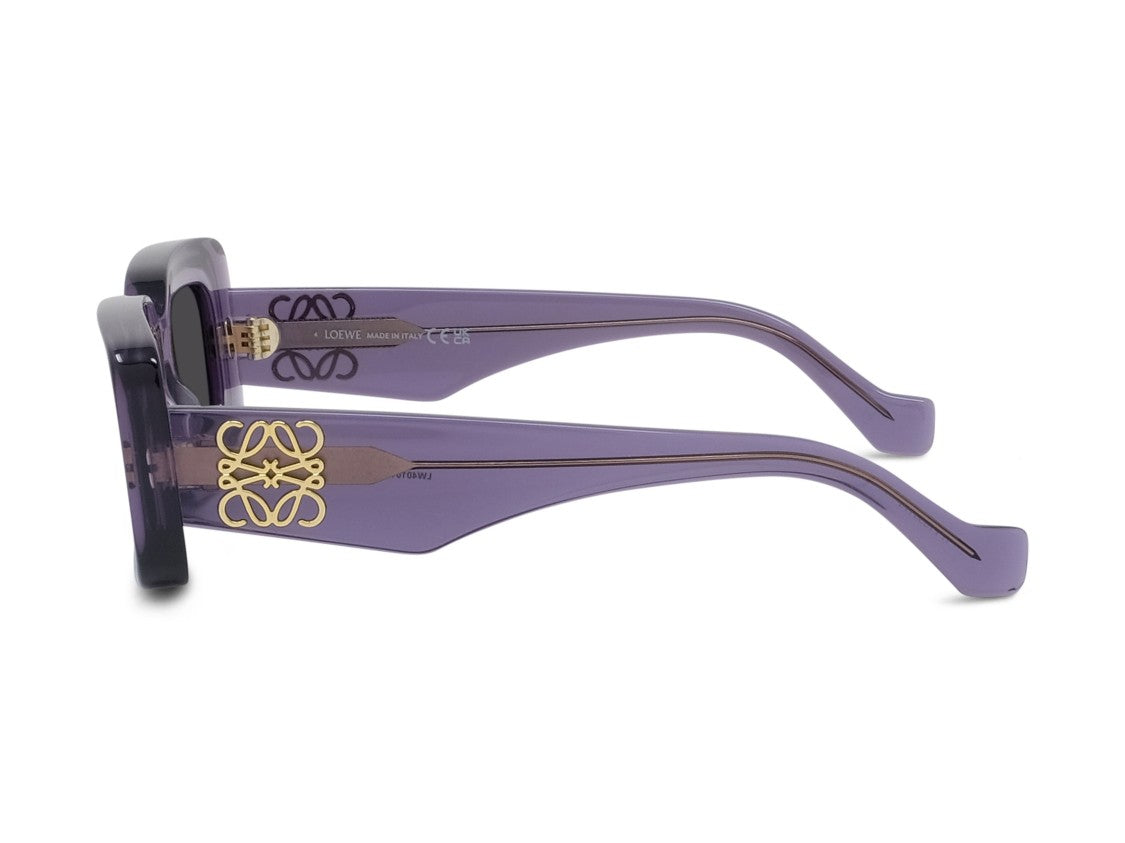 Loewe Translucent Purple Lw40101i Oversized Square Sunglasses