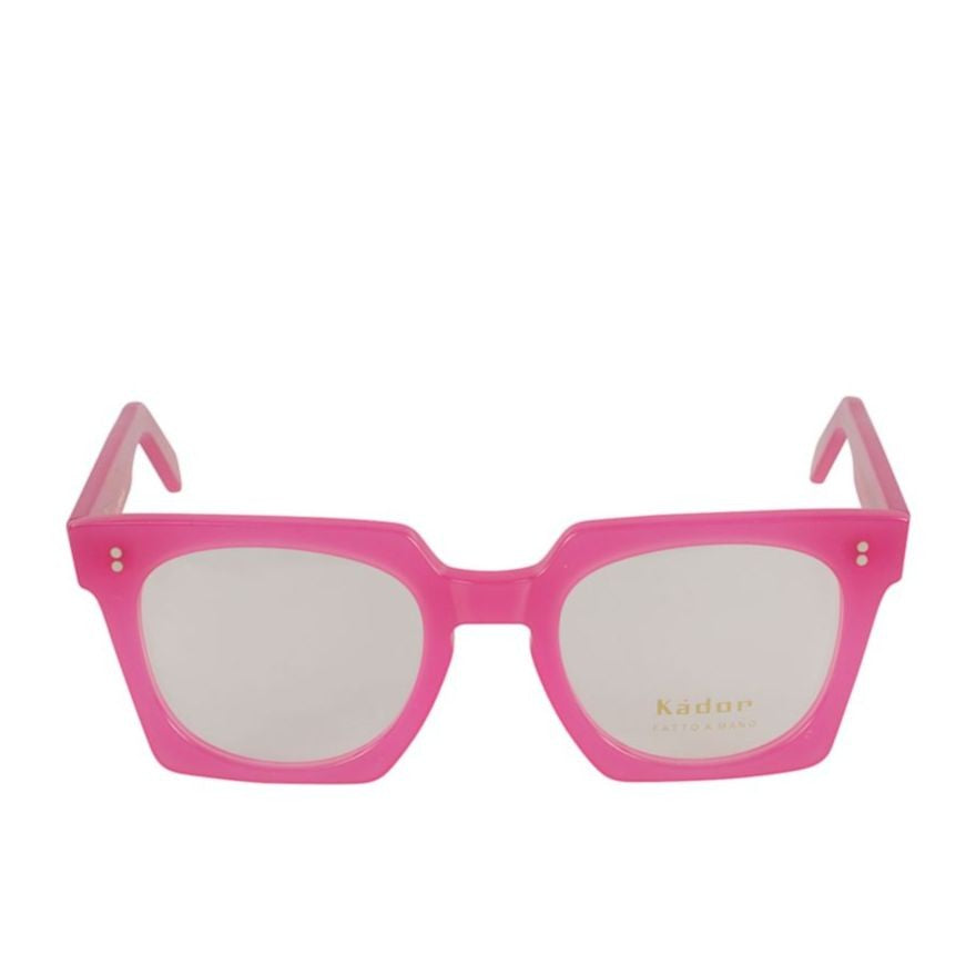 Kador Maya Oversized Square Frame Sunglasses With Pink Translucent Finish