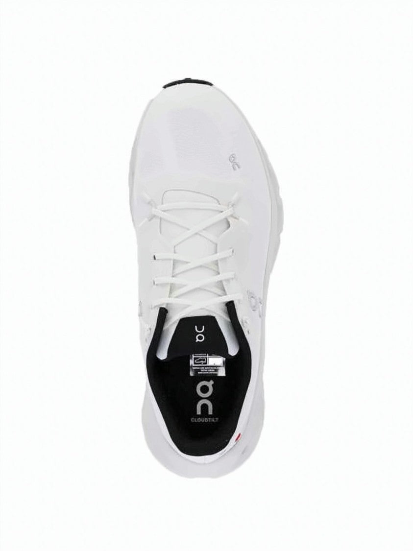 On Running Streamlined White Sneakers With Recycled Polyester Upper