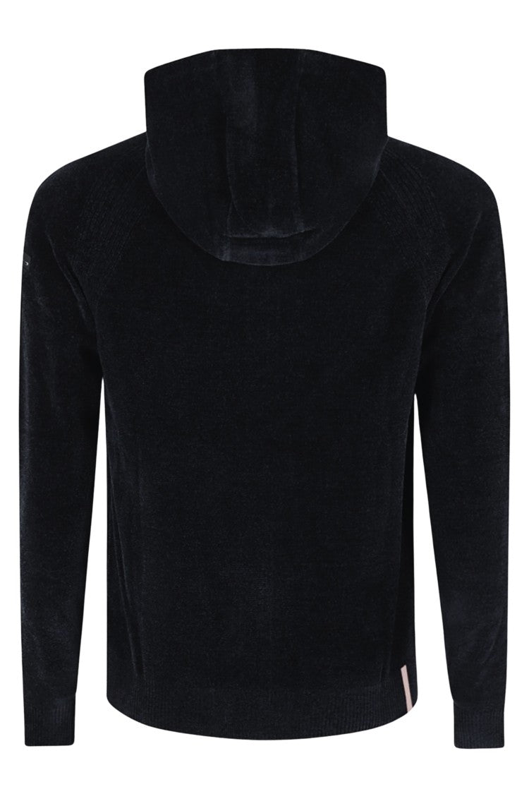 Rrd Velvety Chenille Half-Zip Polyethylene-Blend Sweater