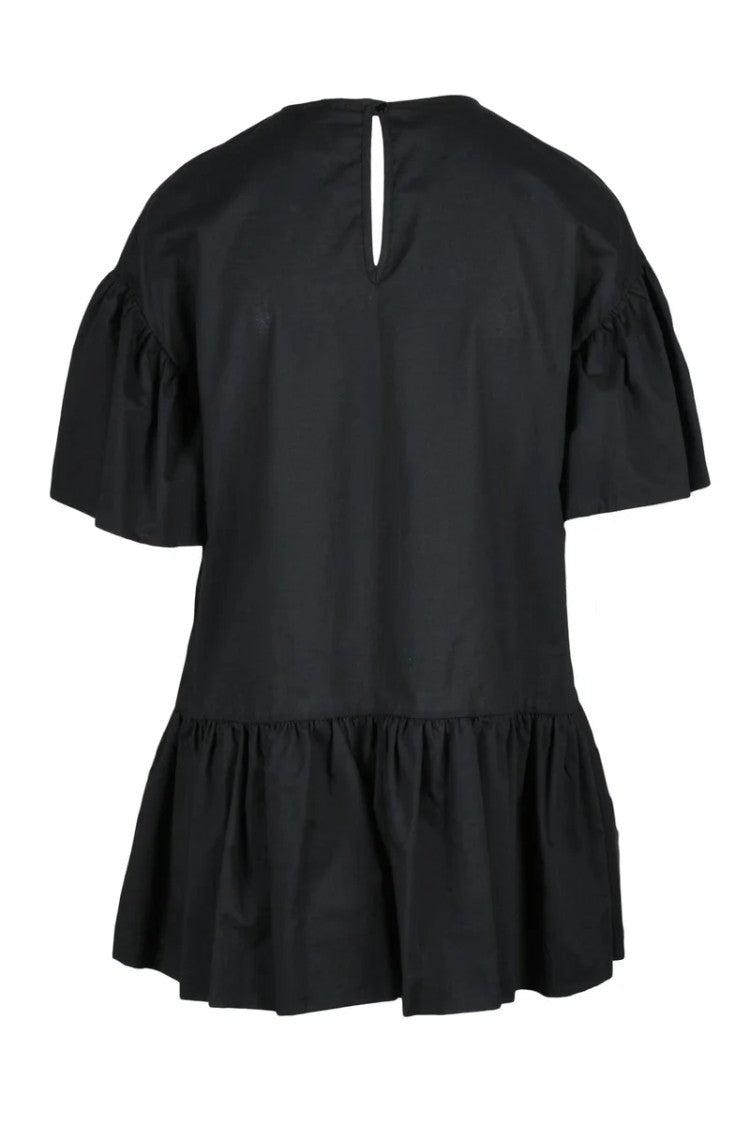 L Autre Chose Black Silk Blouse