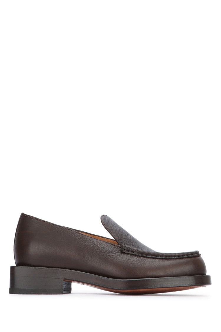 Jacquemus Brown Leather Moccasin Shoes With Refined Craftsmanship