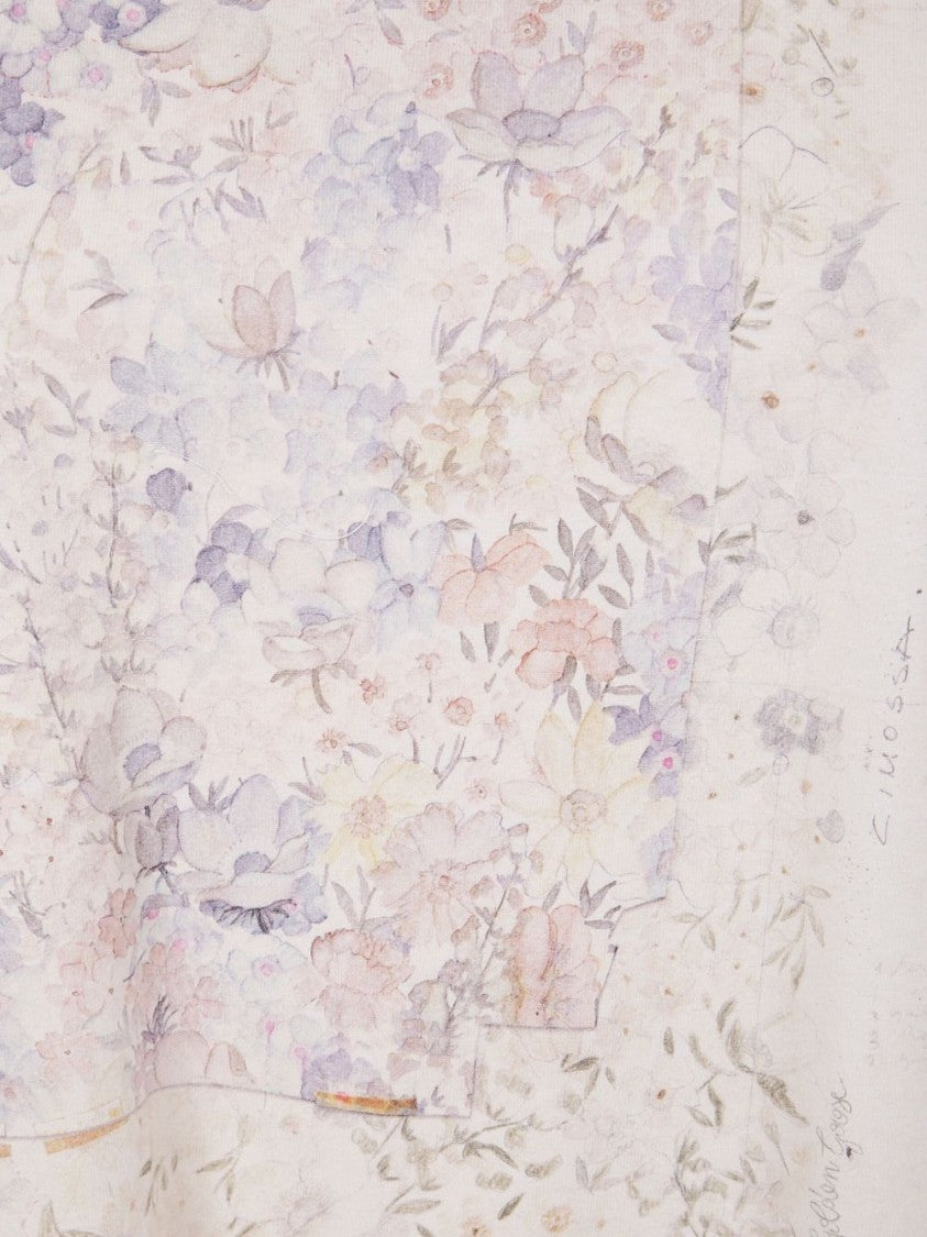 Golden Goose Floral Print Relaxed-Fit T-Shirt