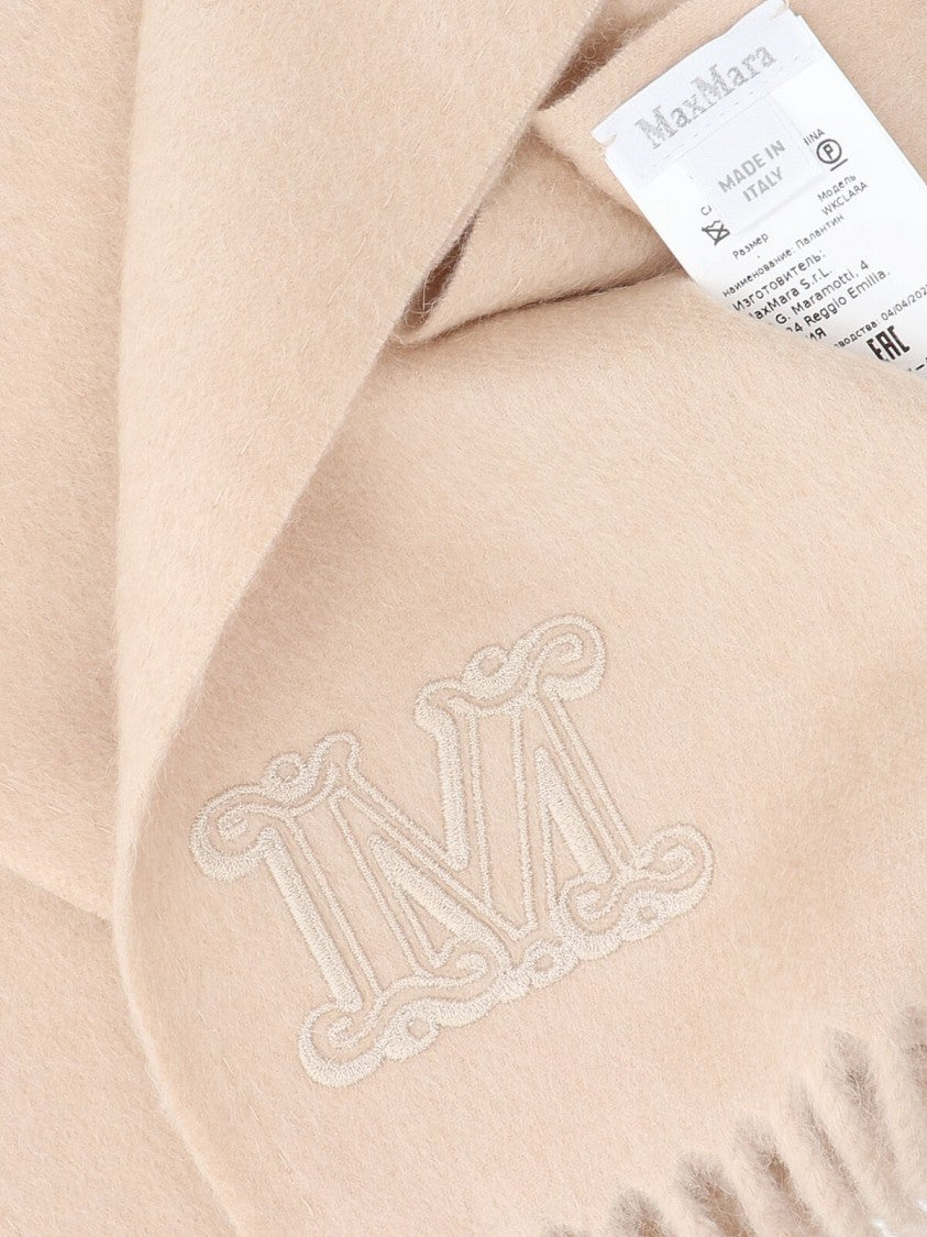 Max Mara "Monogram" Scarf – Beige