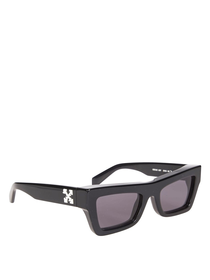 Off-White Black Charleston Acrylic Angular Sunglasses