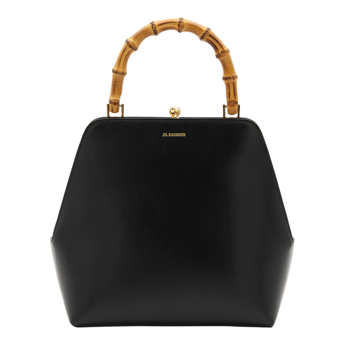 Jil Sander Trapezoidal Handbag With Bamboo-Style Handle