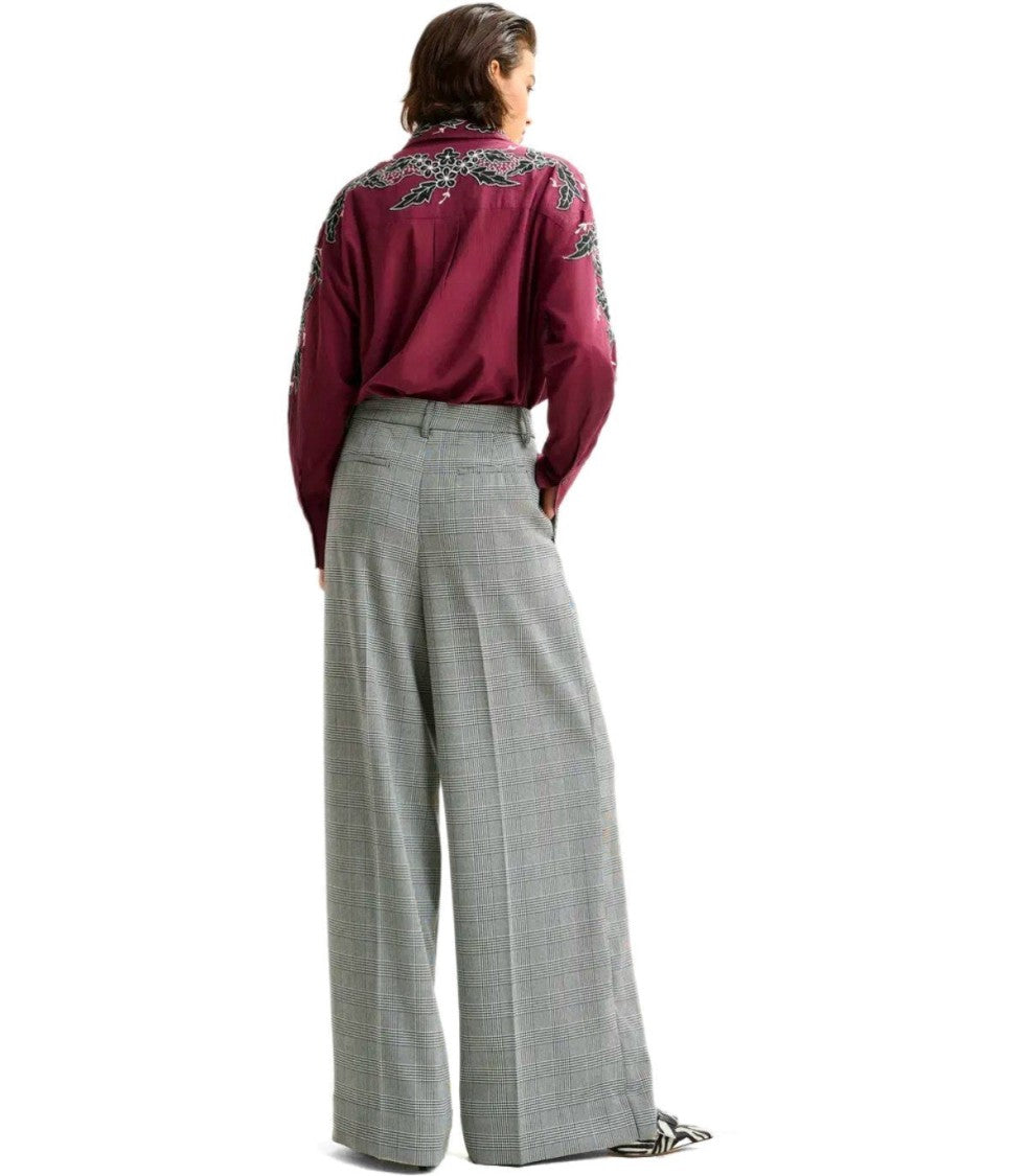 Essentiel Antwerp Invest Grey Wide Leg Pants