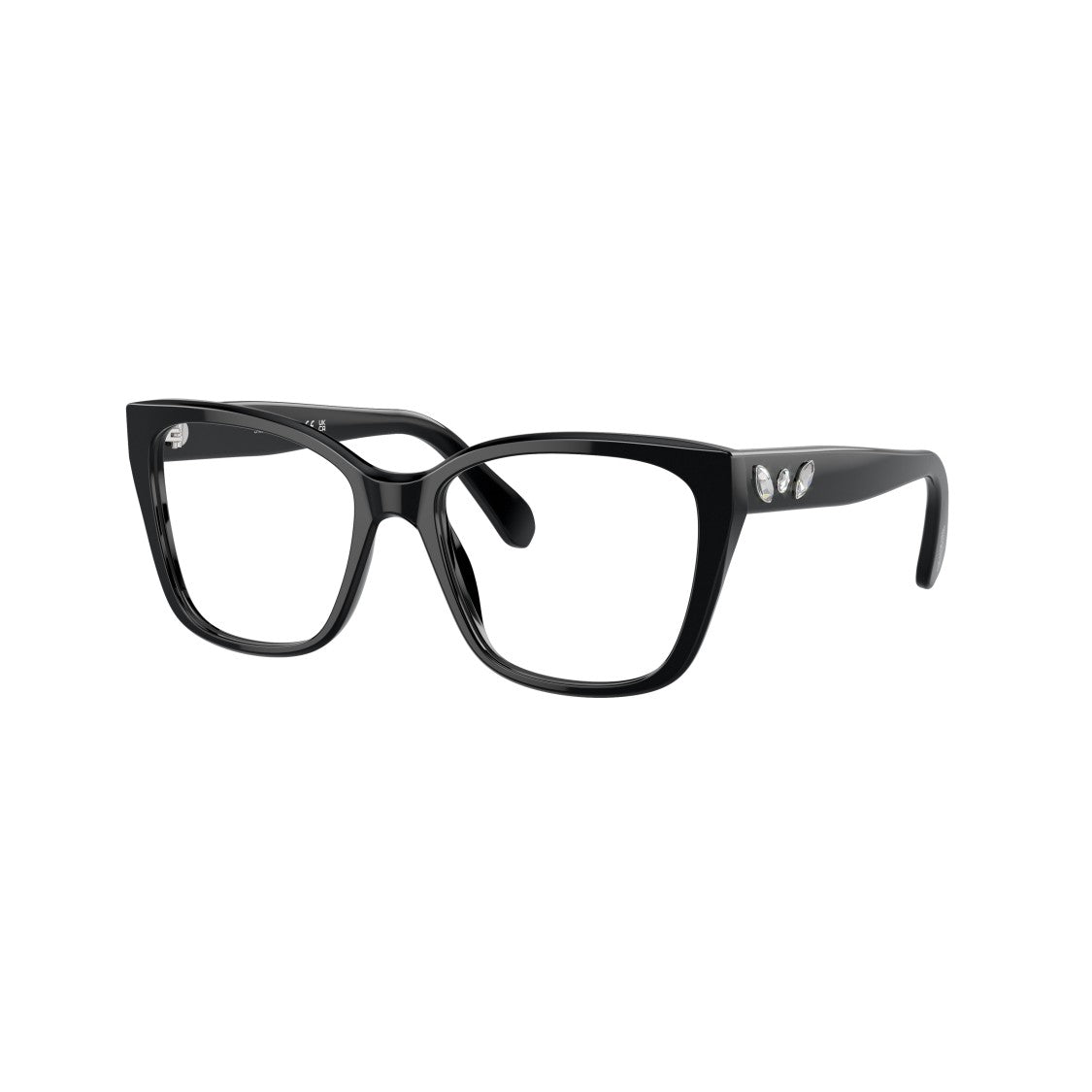 Swarovski 0Sk2008 Oversized Square Frame Eyeglasses With Crystal Embellishments