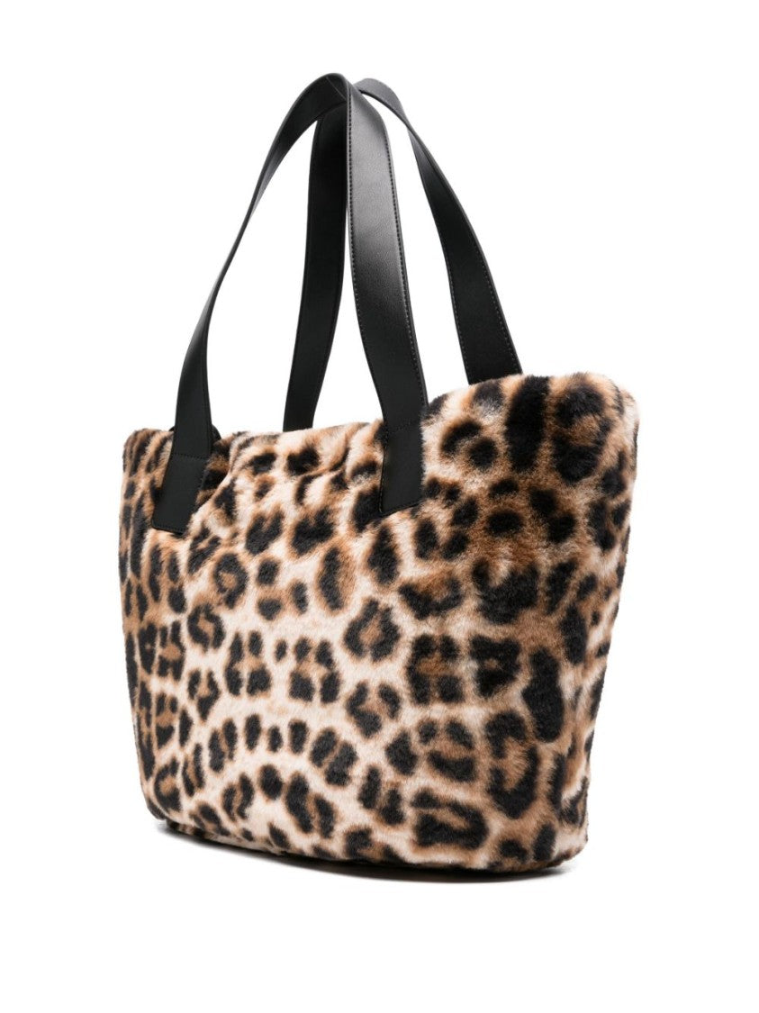 Liu Jo Medium Leopard Print Faux Fur Handbag