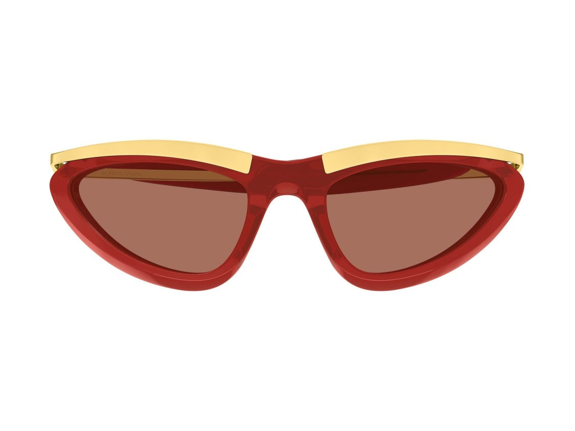 Bottega Veneta Gold Bv1477s Bold Cat-Eye Sunglasses