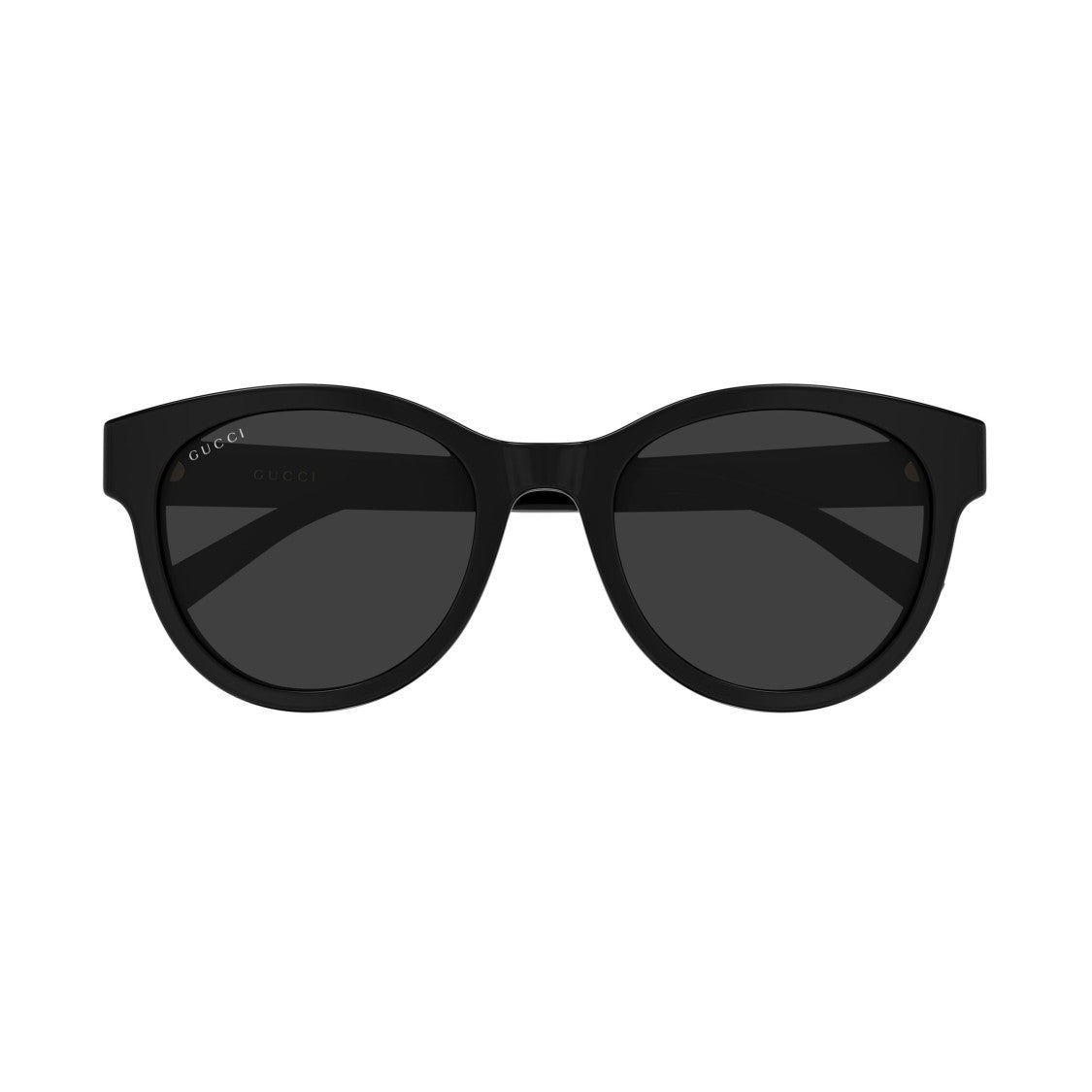 Gucci Rounded Frame Sunglasses With Gold Logo Detail