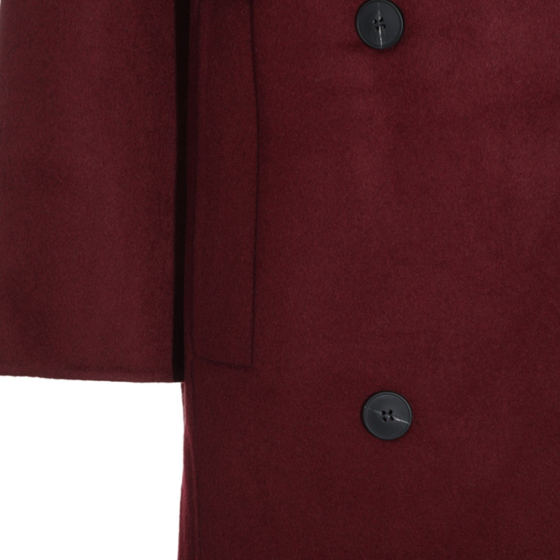 The Dynamis Studio Burgundy Long Double-Breasted Coat