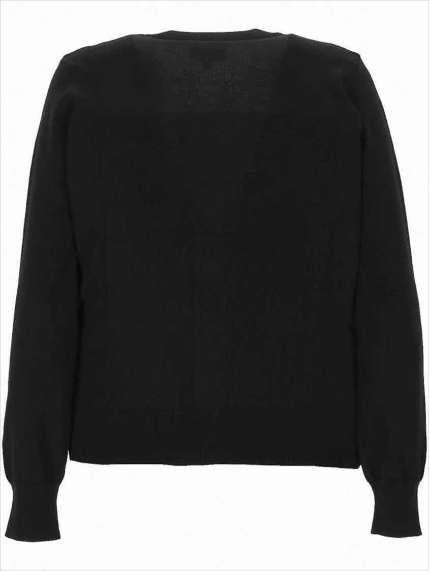 A.P.C. Cropped Cotton Cardigan With V-Neckline