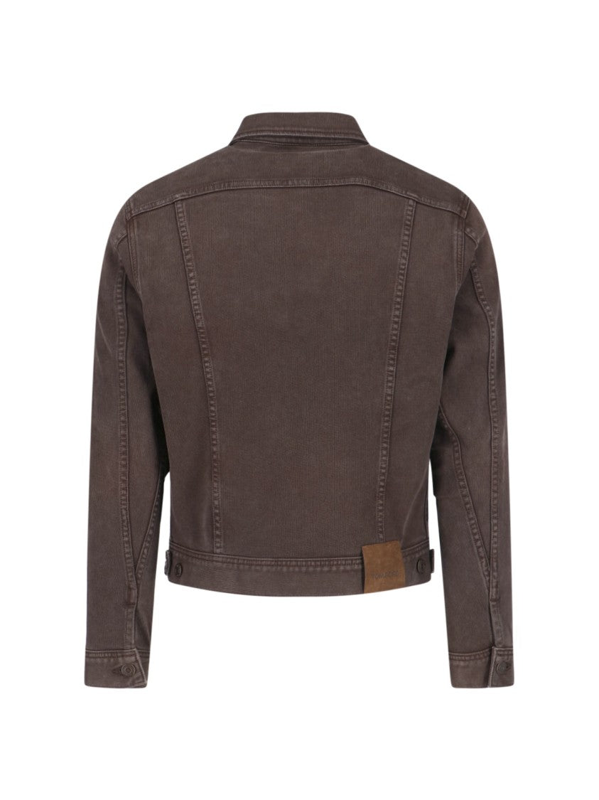 Tom Ford Classic Brown Jacket With Structured Silhouette