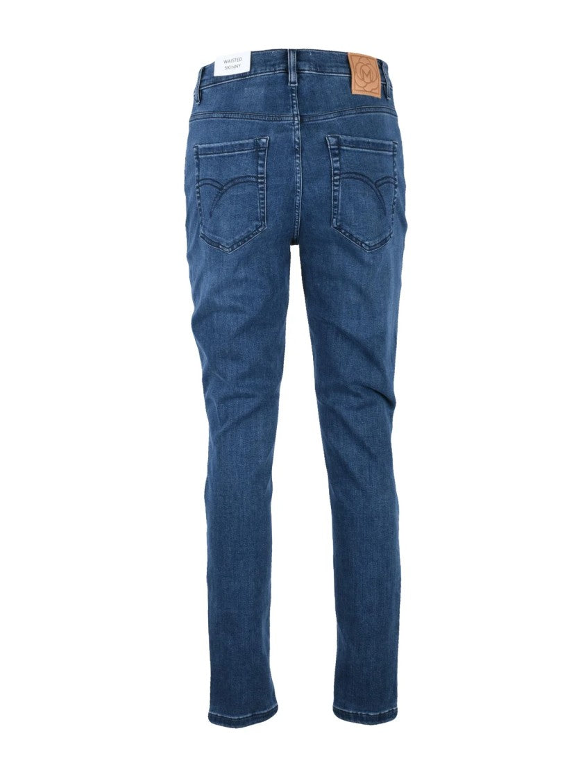 Marella Blue Slim Fit Stretch Cotton Jeans