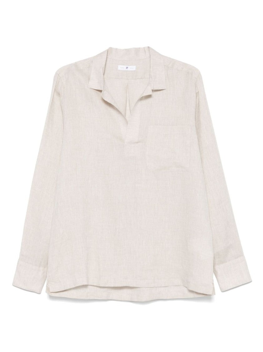 Pt Torino Relaxed-Fit Almond Beige Shirt