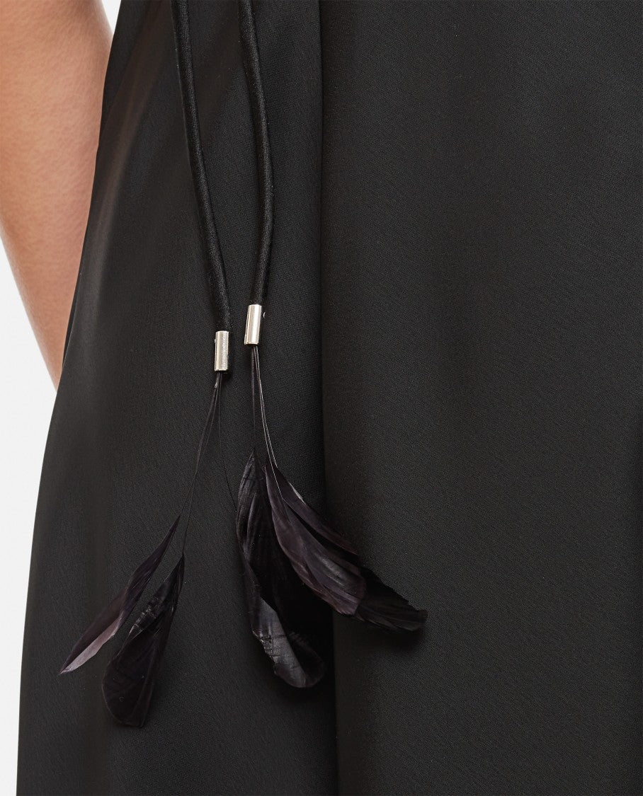 The Attico Asymmetric Satin Dress