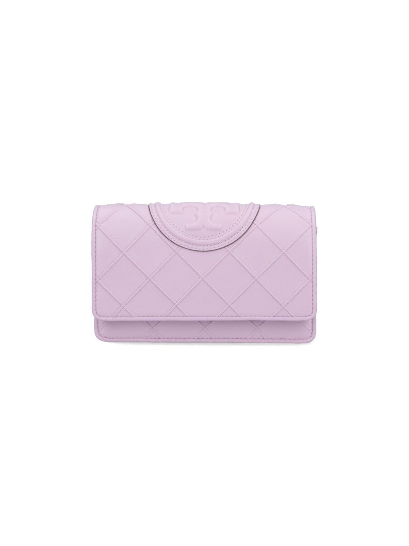 Tory Burch Fleming' Chain Wallet – Lilac
