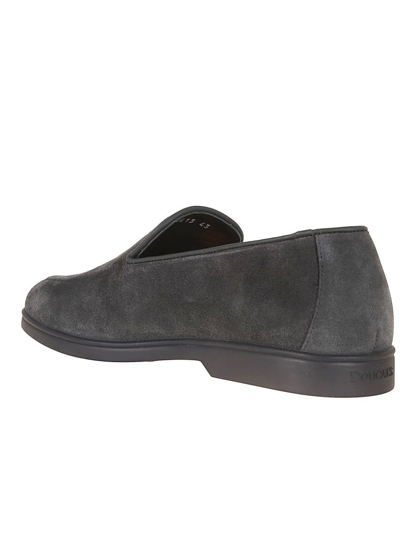 Doucal's Suede Loafers With Cemented Construction And Ultralight Sole