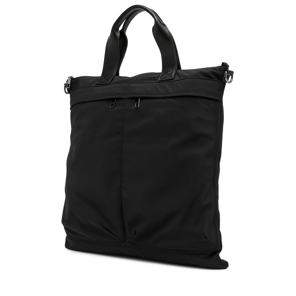 Gianni Chiarini Minimalist Black Tote Bag With Backpack Straps