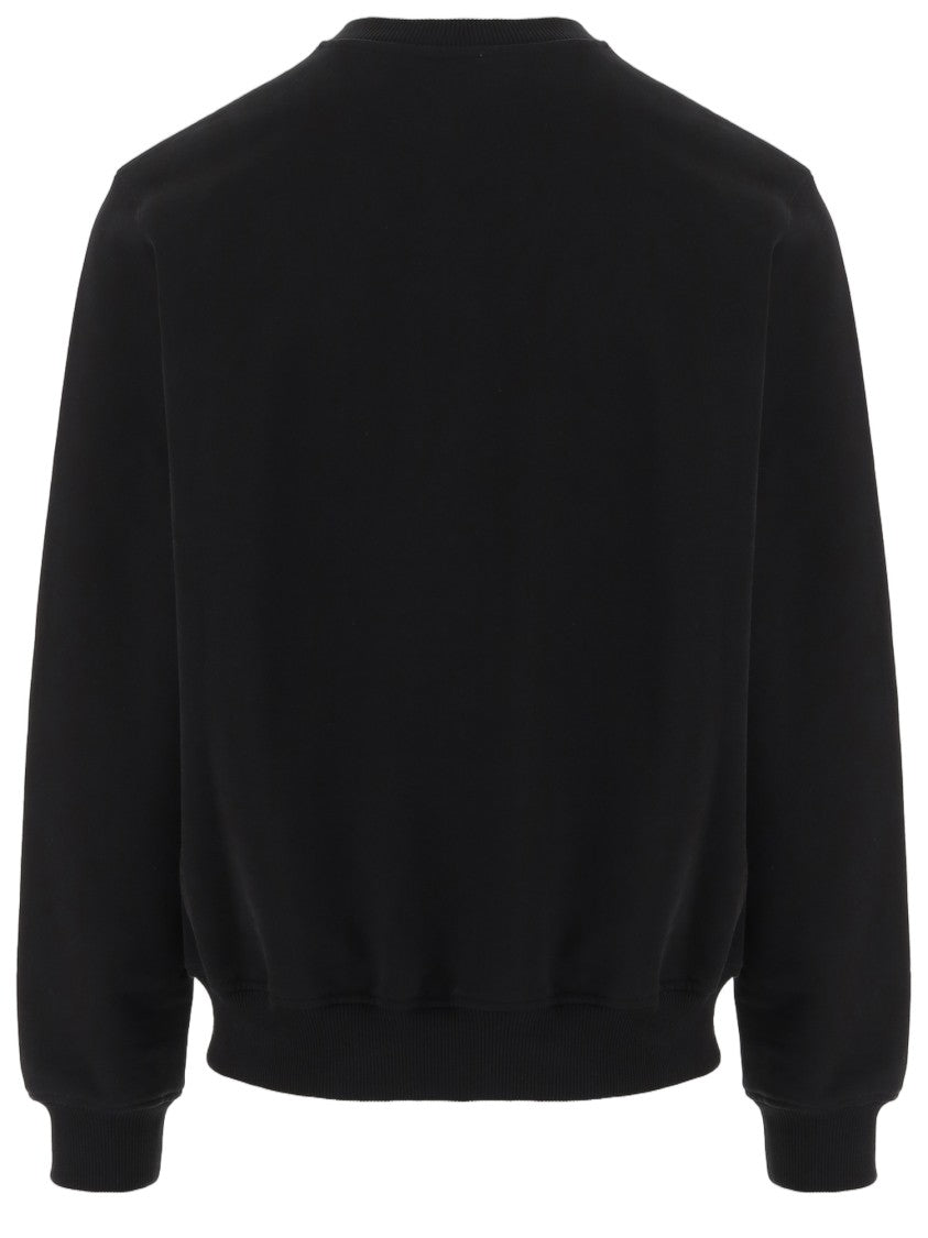 Casablanca Black Front Logo Cotton Sweatshirt