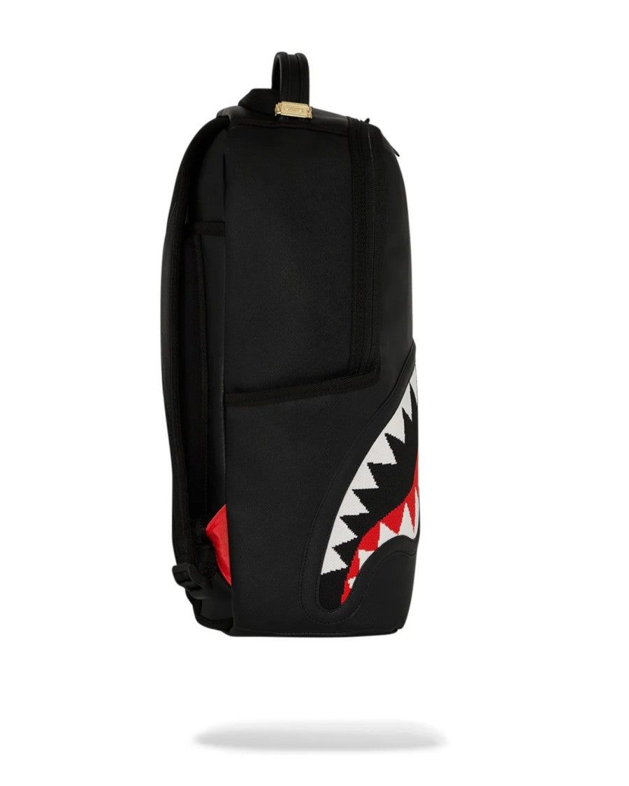Sprayground Black Graphic Backpack With Ergonomic Design
