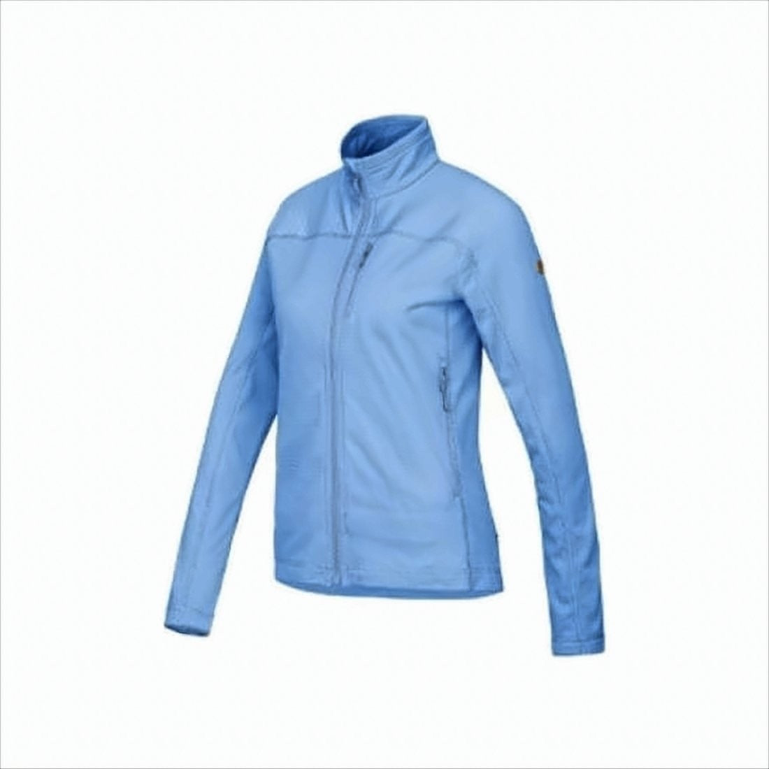 Fjallraven Kanken Lightweight Blue Jacket With High Collar And Fitted Silhouette