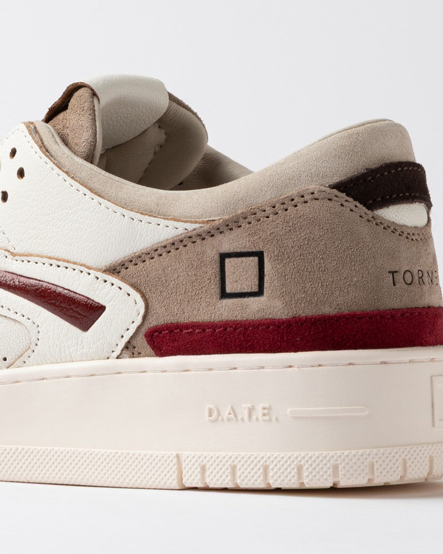 D.A.T.E Colorblock Low-Top Sneakers With Perforated Suede And Cotton Laces