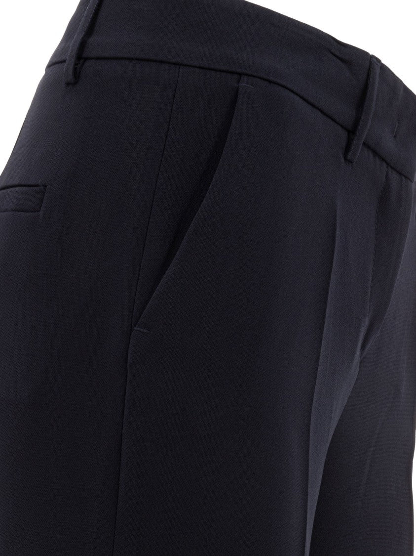 F.It Tailored Blue Trousers With Straight-Leg Silhouette