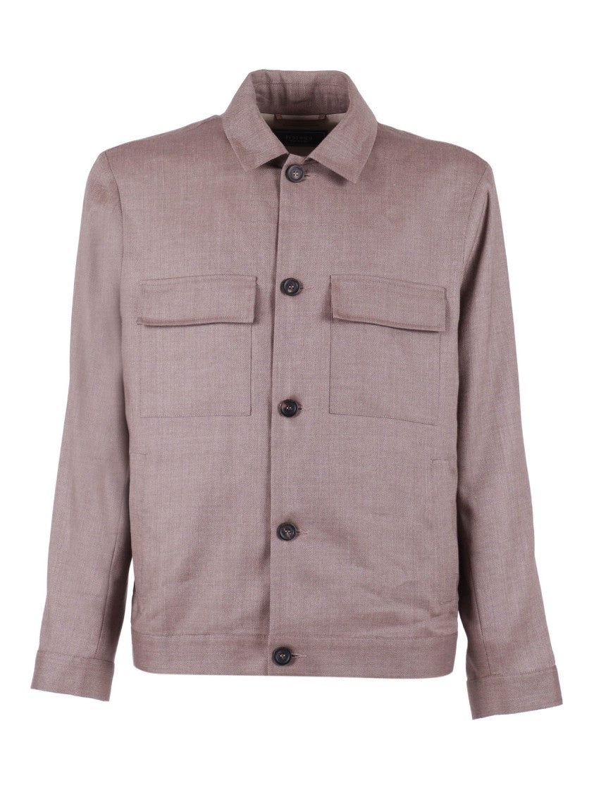 Peserico Structured Classic Collar Casual Jacket
