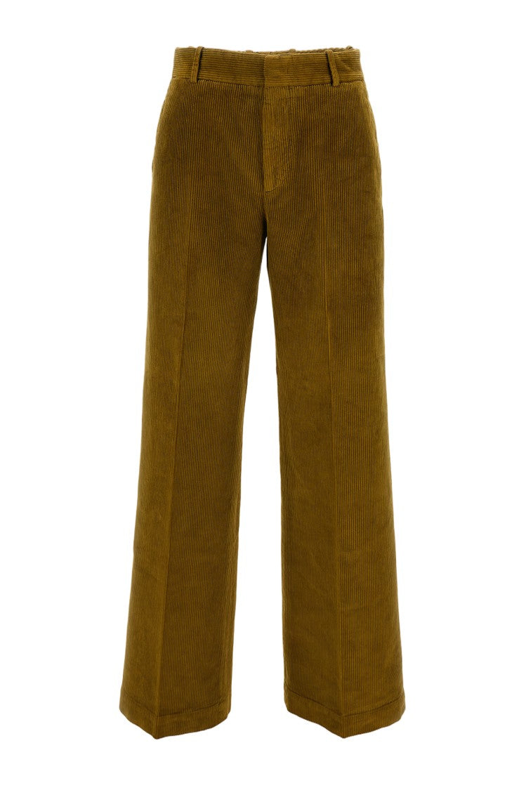 Cellar Door Tailored Brown Trousers With Clean Silhouette
