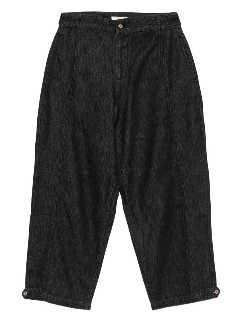 Yerse Wide-Leg Gray Trousers With High Waist