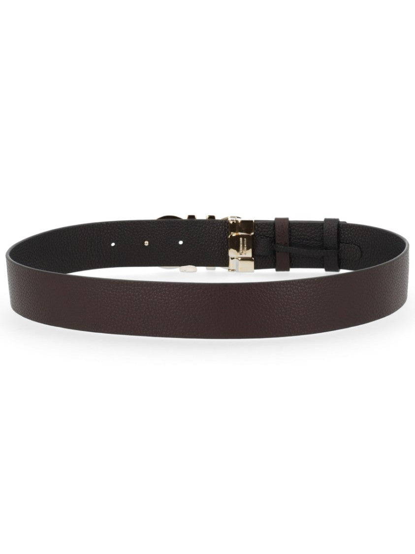 Ferragamo Leather Hooks Reversible Belt