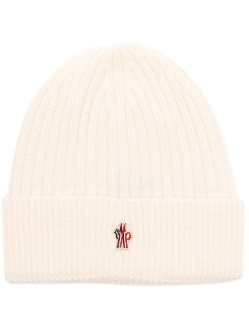 Moncler Grenoble Ribbed Knit Beanie With Folded Cuff