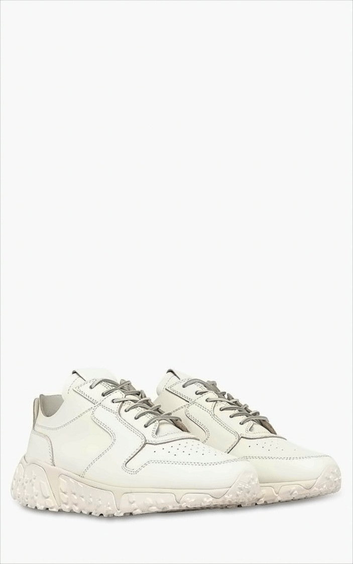 Buttero Perforated Calf Leather Sneakers With Vibram Sole