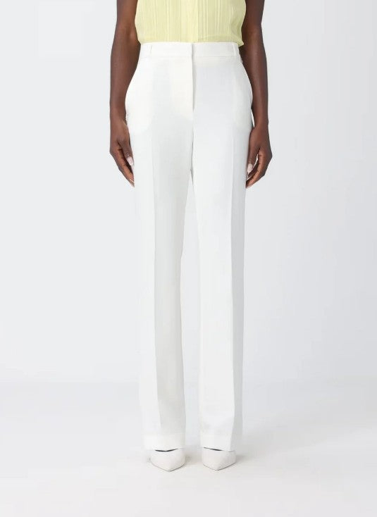 Liu Jo Crepe Trousers With High Waist And Tailored Fit