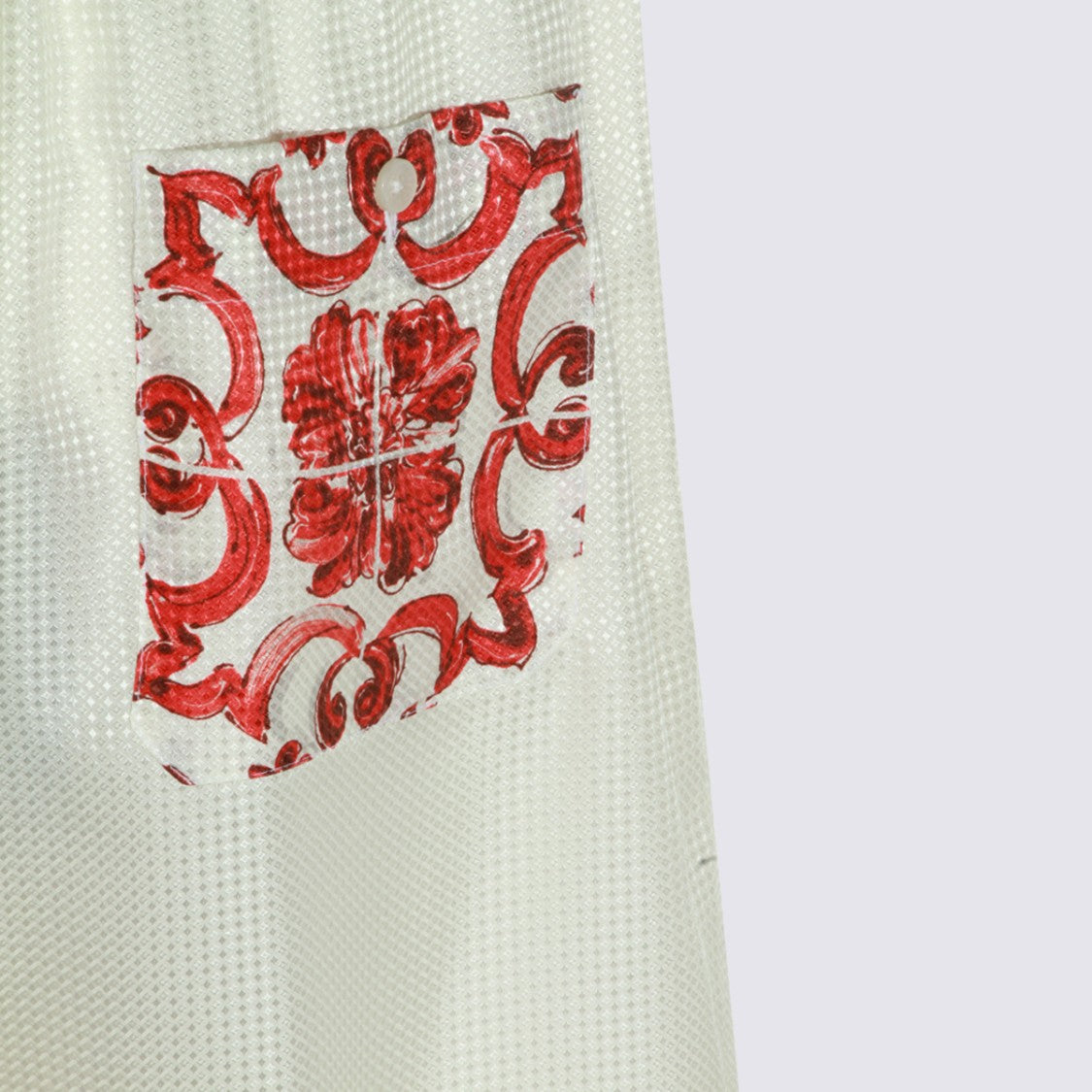 Dolce & Gabbana Loose-Fit Textured Shorts With Ornamental Border