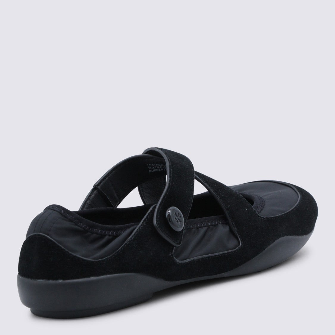 Tory Burch Matte Black Rounded Toe Flats