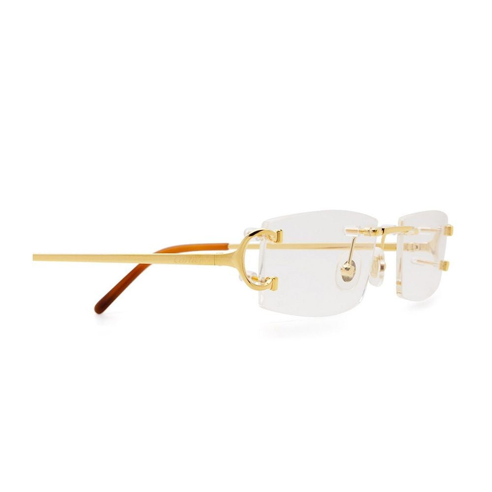Cartier Ct0092o Decor C De Rectangular Rimless Eyeglasses