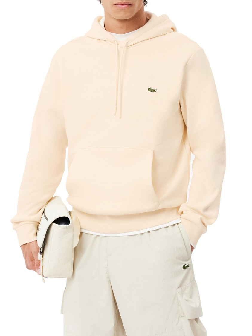 Lacoste Ivory Classic Design Apparel With Smooth Texture
