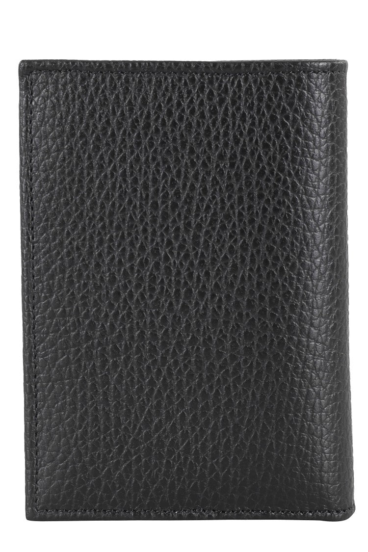 Orciani Textured Leather Vertical Wallet
