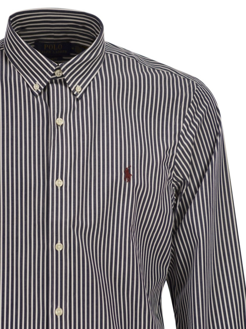 Polo Ralph Lauren Stretch Poplin Striped Shirt