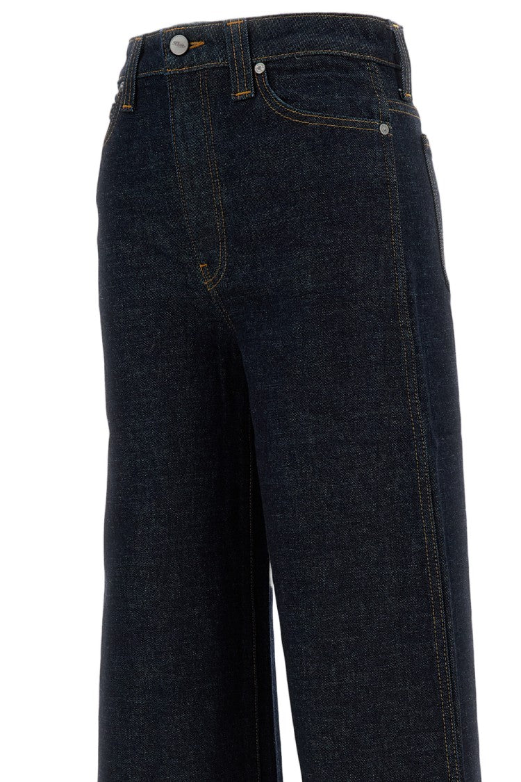 Khaite Wide-Leg Five-Pocket Jeans
