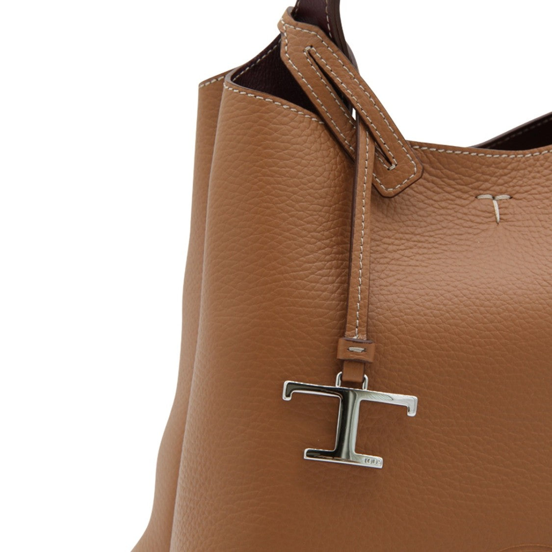 Tod's Beige Leather Tote Bag