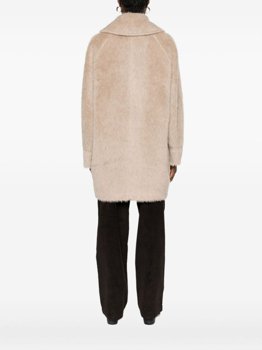 Tagliatore Double-Breasted Alpaca-Wool Blend Coat With Wide Lapels