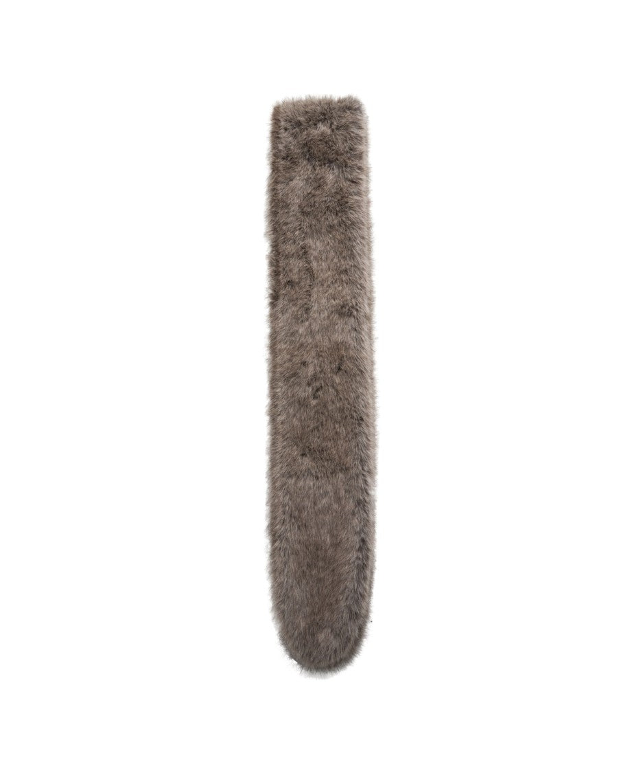 Ottod'ame Reversible Faux Fur Scarf With Rounded Edges